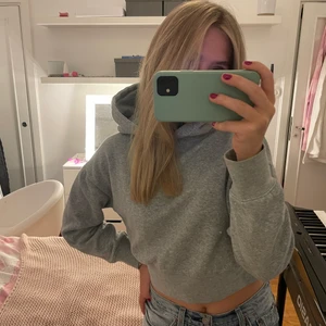 Grå hoodie - Croppad hoodie jag knappt använt från zara, i toppenskick! Köparen står för frakt