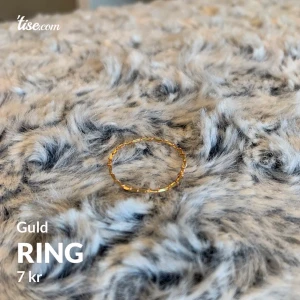 Ring  - En hemmagjord ring! Guldfärgad 7kr + frakt 14kr 