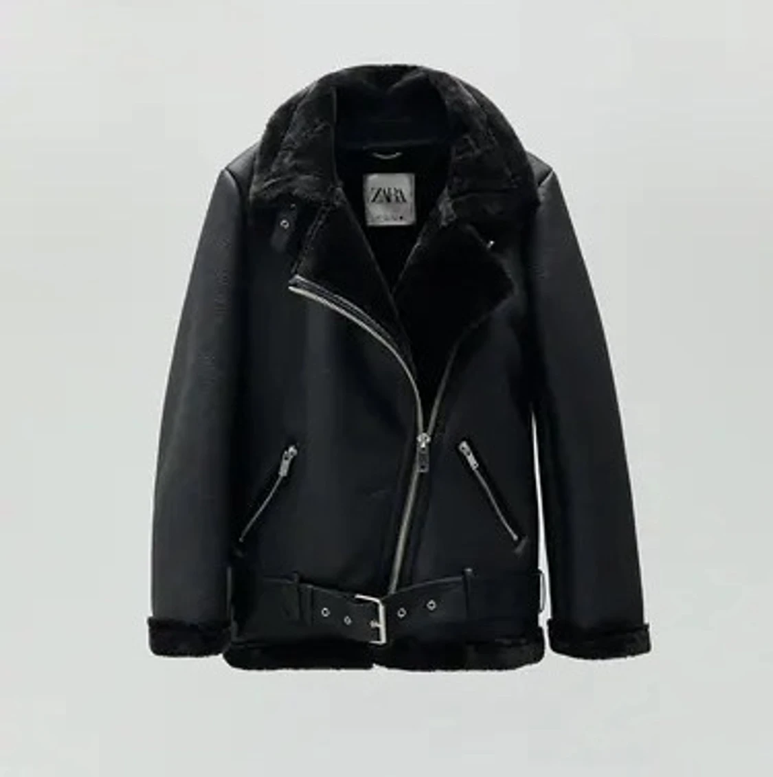 Double-faced biker jacket