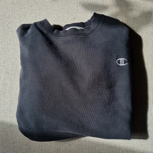 Vintage Champion tröja🖤 - Vintage champion ECO tröja. svart, passar till allt! Supermysig! Obs! svag fläck framtill(bild2), faller fint över axlarna så ser inte "puffigt" stor ut😇 köparen står för frakt🤸🏽‍♀️