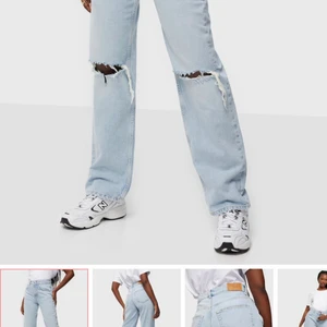 Gina jeans - Jag säljer mina 90s high waist jeans från Gina tricot. De är i ett bra skick, men säljer på grund av att jah inte får någon användning för dom. De är långa för mig som är 1,65 cm. Skriv till mig privat för mina egna bilder eftersom de på bilden har jag lånat. 