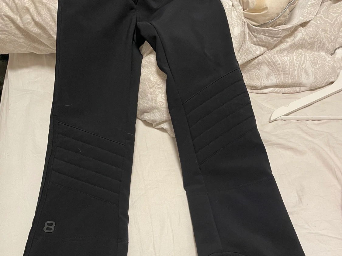 Bootcut skidbyxor svarta - 90