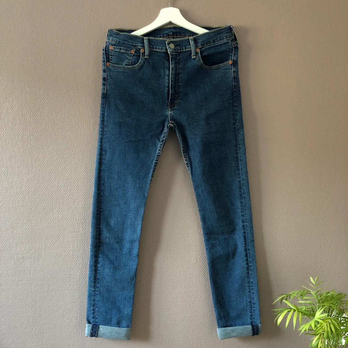 Blue Levi’s skinny jeans, strl: 32/34 - 91