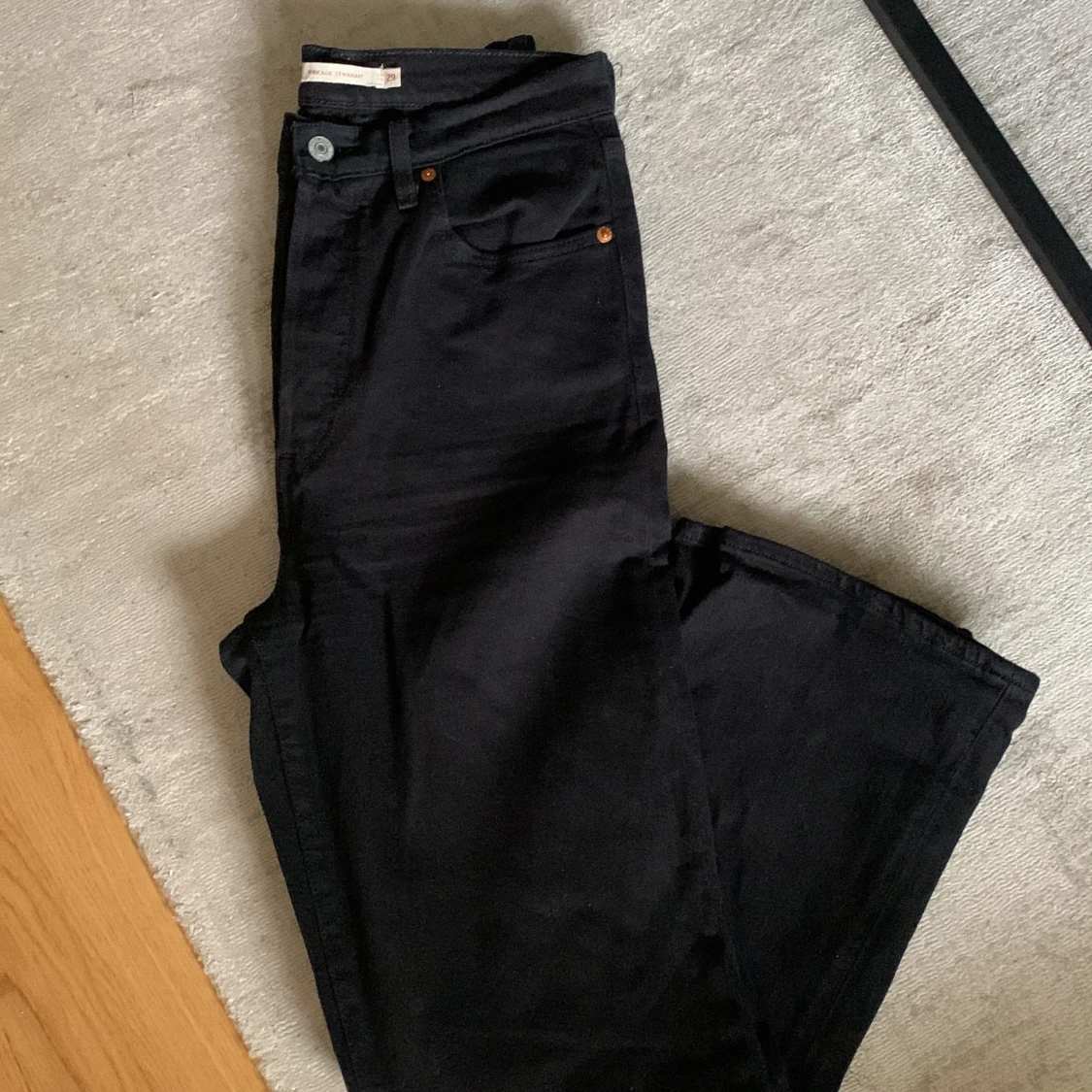 Ribcage straight ankle - svart - 90