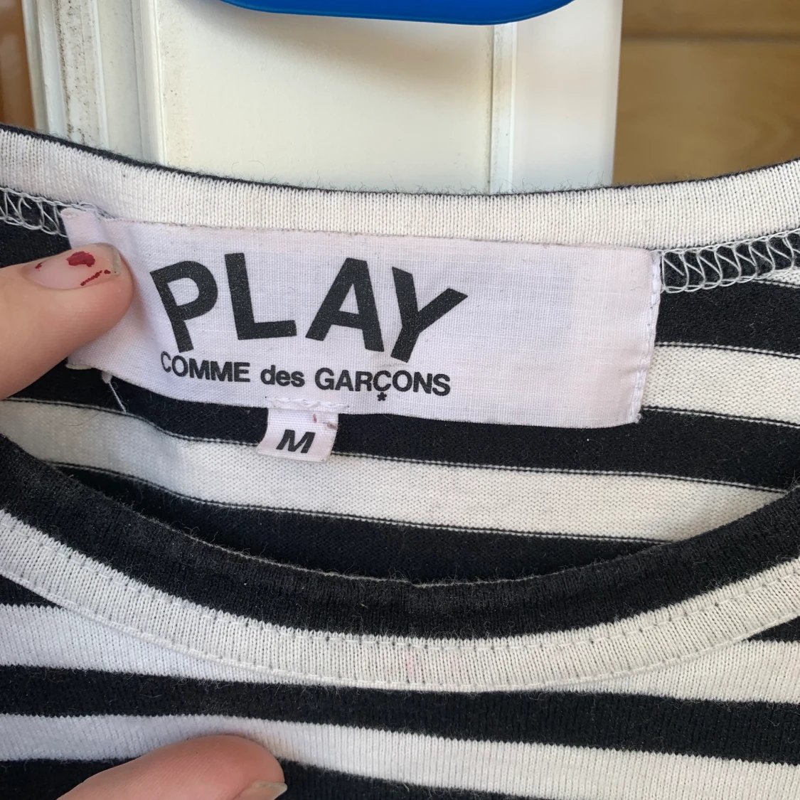 COMME DES GARÇONS Play - Randig Långärmad Tröja - 90