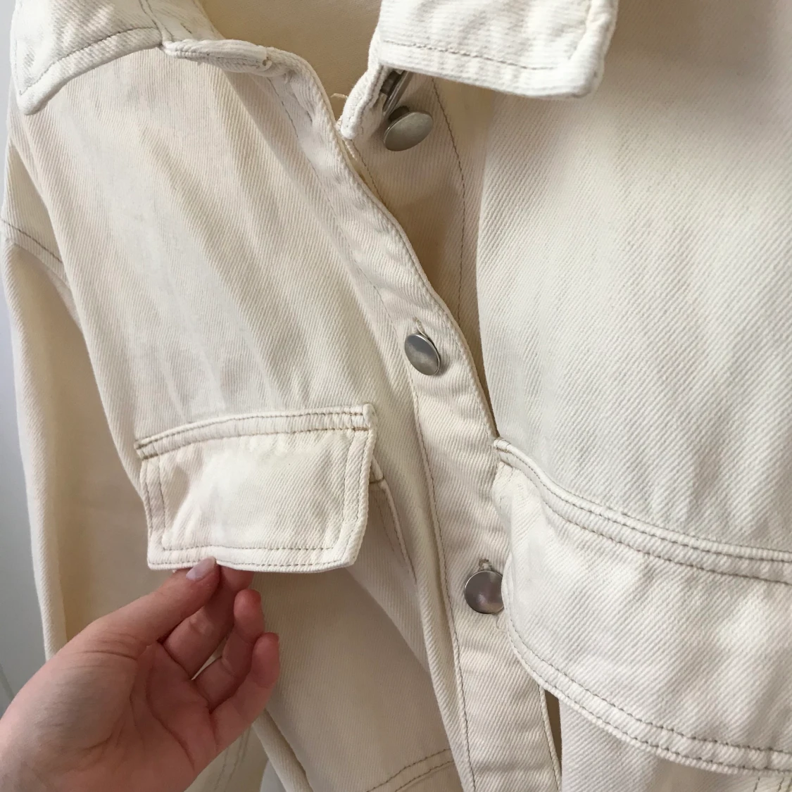 Jeansjacka med skärp - 91