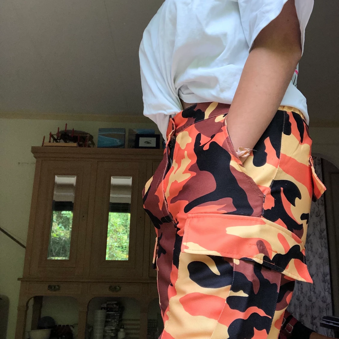 Militärmönstrade cargopants stl S/M - 91