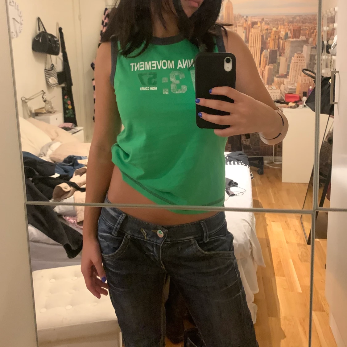 Grön topp köpt secondhand