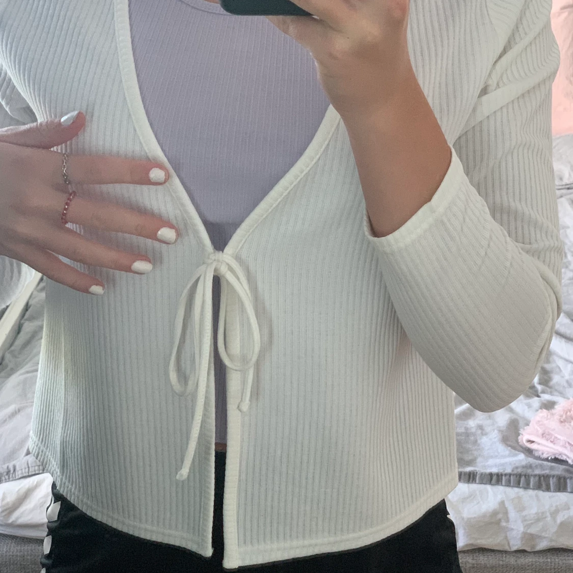 vit kofta ifårn h&m