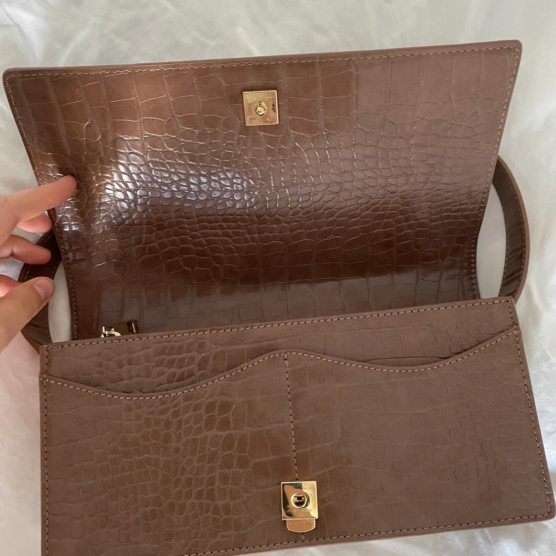 Rosa/Beige väska från Zara - 91