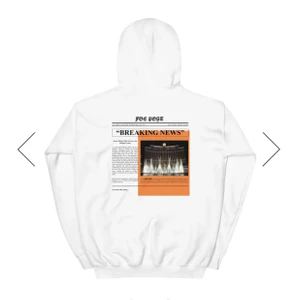 Hoodie - Säljer min fina vita oversized hoodie med ett coolt tryck därbak ifrån ’fear of exklusion’ som jag köpte för drygt 500kr. Den är i jättefint skick och har endast använt den 1 gång.                                       Buda gärna i kommentarerna! <3