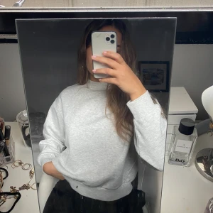 Basic sweatshirt  - Basic ljusgrå sweatshirt från weekday i strl S. Snygg passform och som ny skick.