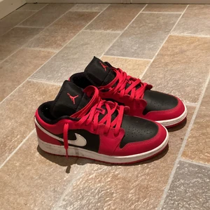 Jordan 1 Low storlek 40 - Säljer nu ett par Jordan 1 low berry för 600kr. Köptes för 1100kr. Condition är väldigt bra, skorna har inga creses och är i allmänt bra skick. Storleken på skorna är 40 men passar 41. Säljes pågrund av att dem tyvärr inte passar längre.