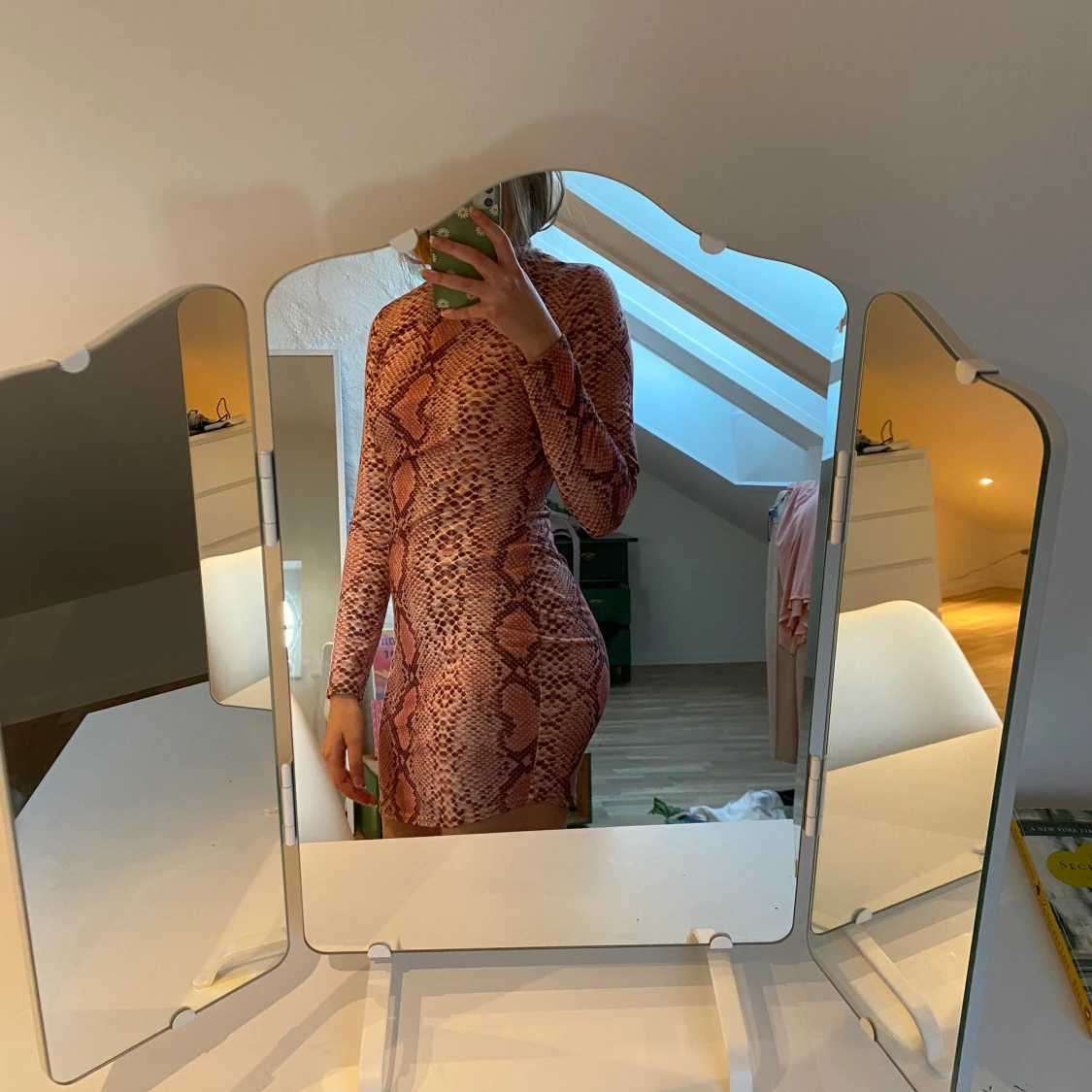 Tight leopardmönstrad klänning - 91