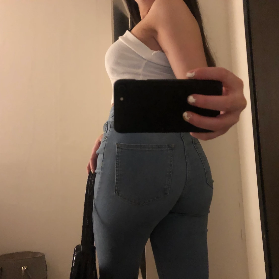 Jeans med slits  - 90