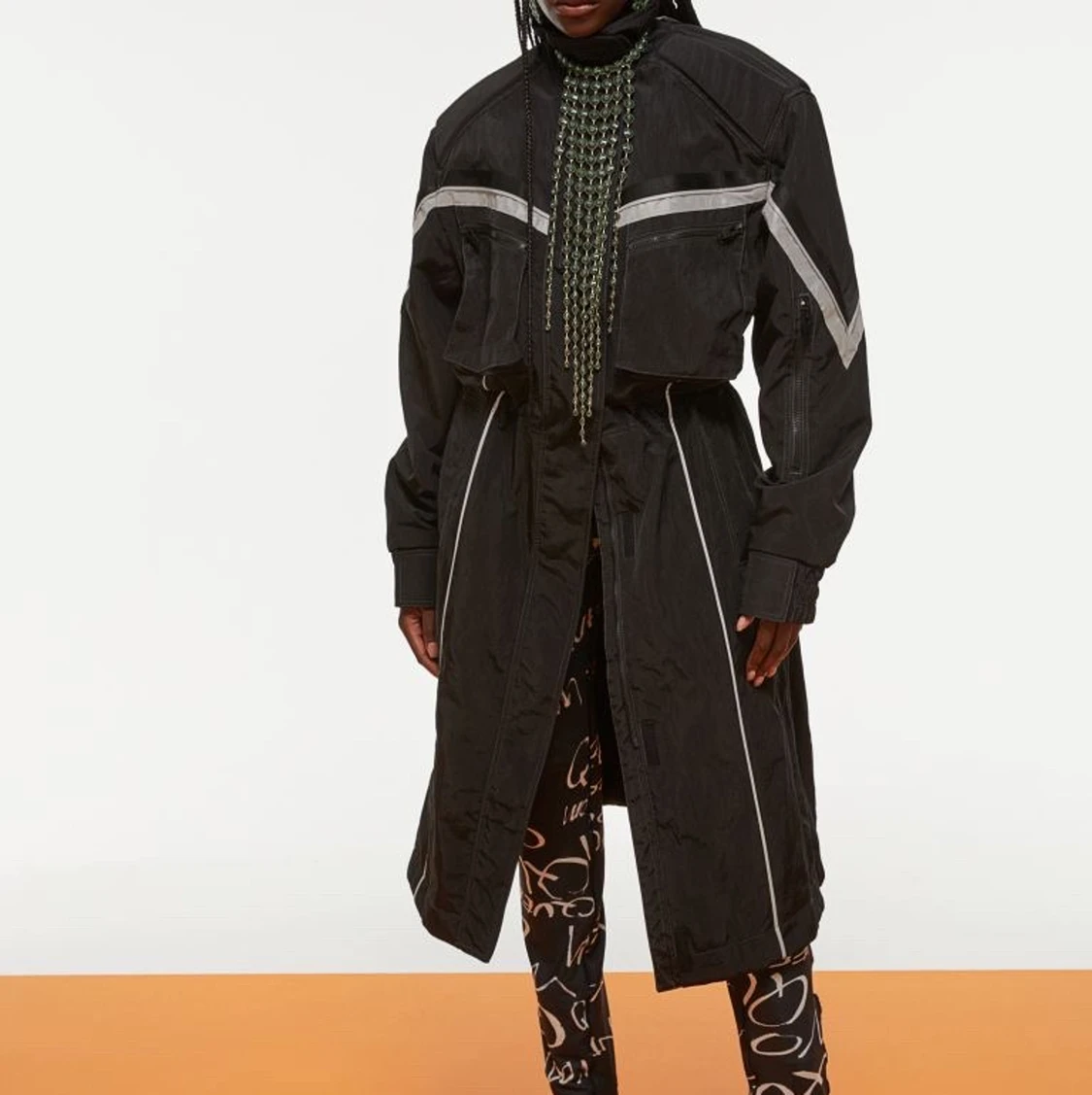 Knälång nylonkappa - H&M Studio AW21