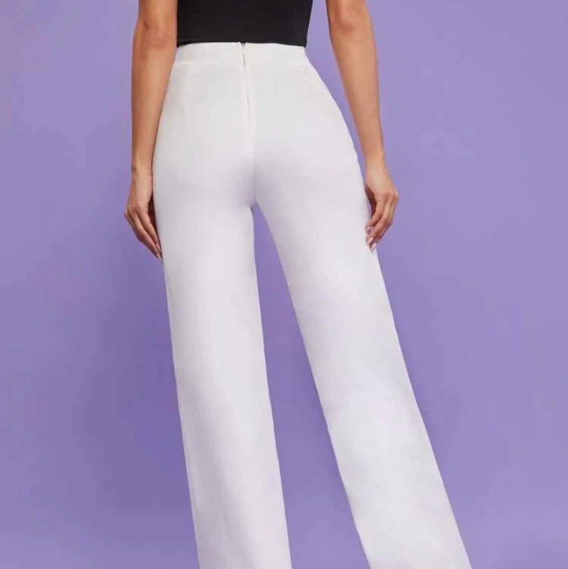 Vita kostymbyxor - 90