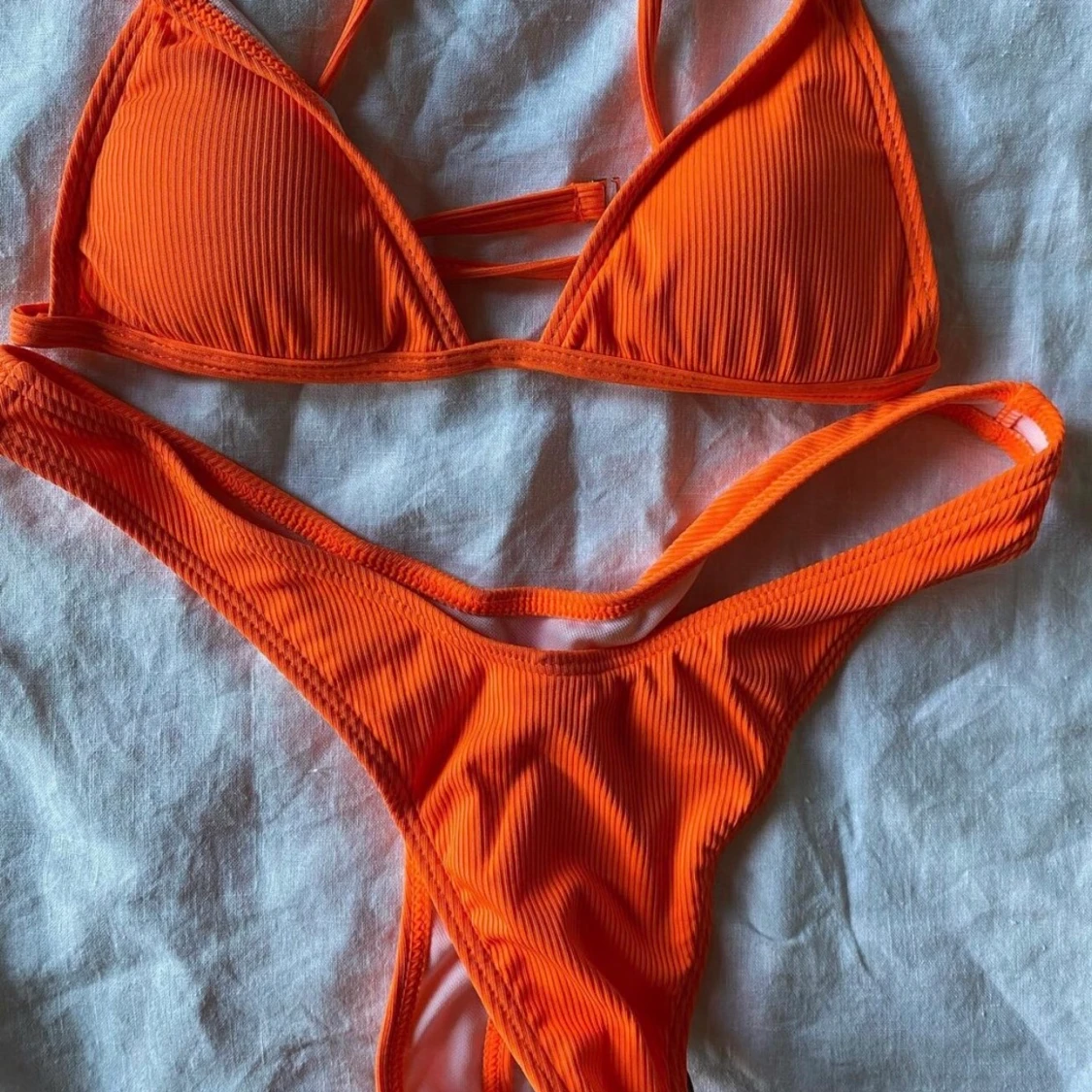 Neon orange bikini