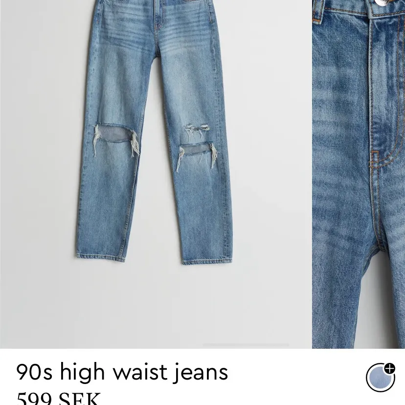 Superfina Gina jeans! Går verkligen att styla till så många fina outfits men har tyvärr inte använt dessa jätte ofta. Absolut inget fel på byxorna och de är som nya ❤️. Jeans & Byxor.