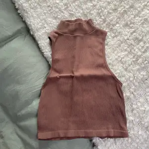 ett brun/beiget polo linne från zara som endast är användt någon enstaka gång. sitter supersnyggt! 