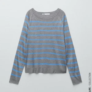 Zara tröja - Säljer nu denna jätte snygga tröja ifrån zara som inte kommer till använd och bara är använd ett få tal gånger. Blir inte för varmt att ha den på sommaren eftersom den är ganska luftig. Jätte bekväm och fin. Köparen står för frakten❤️‍🩹