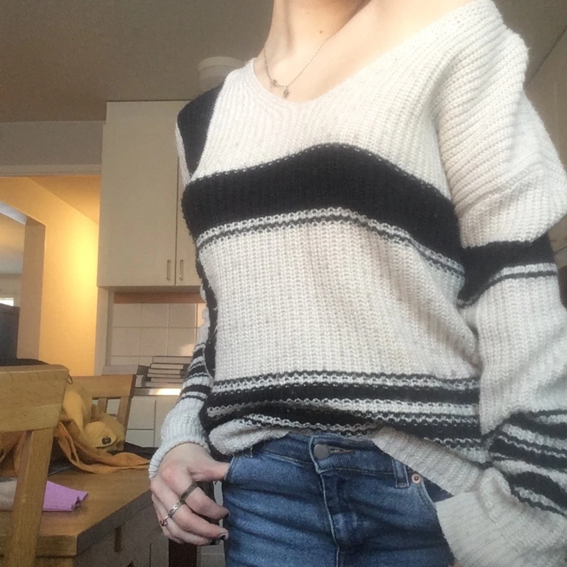 Stickad tröja