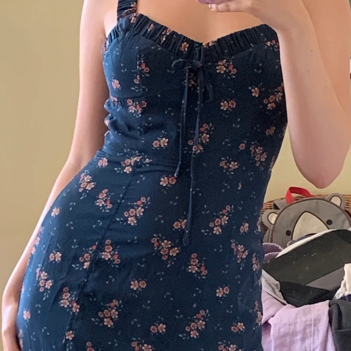 🌺Blommig sommarklänning strl XS🌺