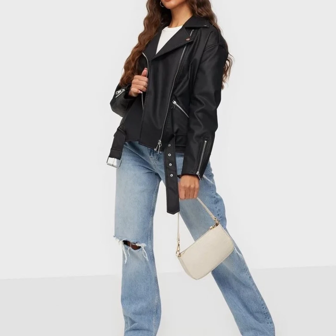 Skinnjacka oversized