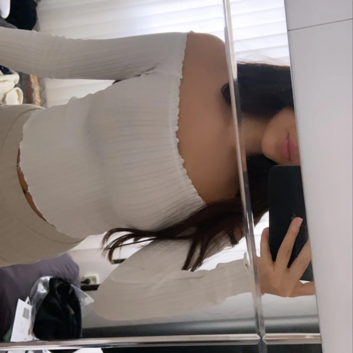 Långärmad crop top