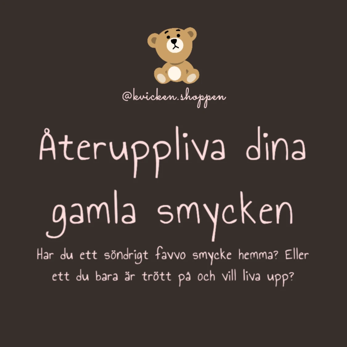 Jag lagar/fixar smycken