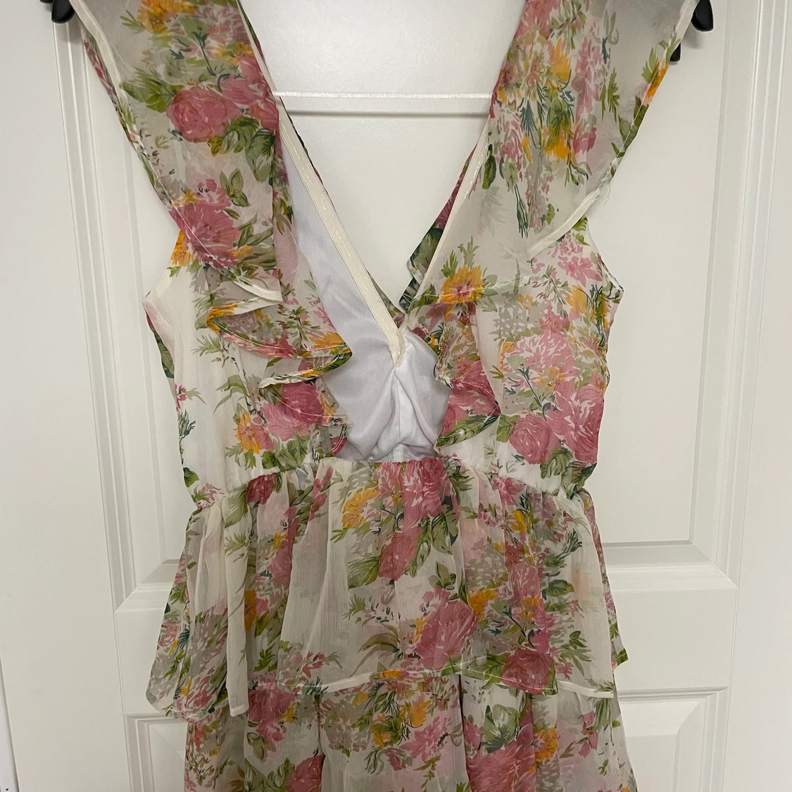 Blommig klänning  - 90