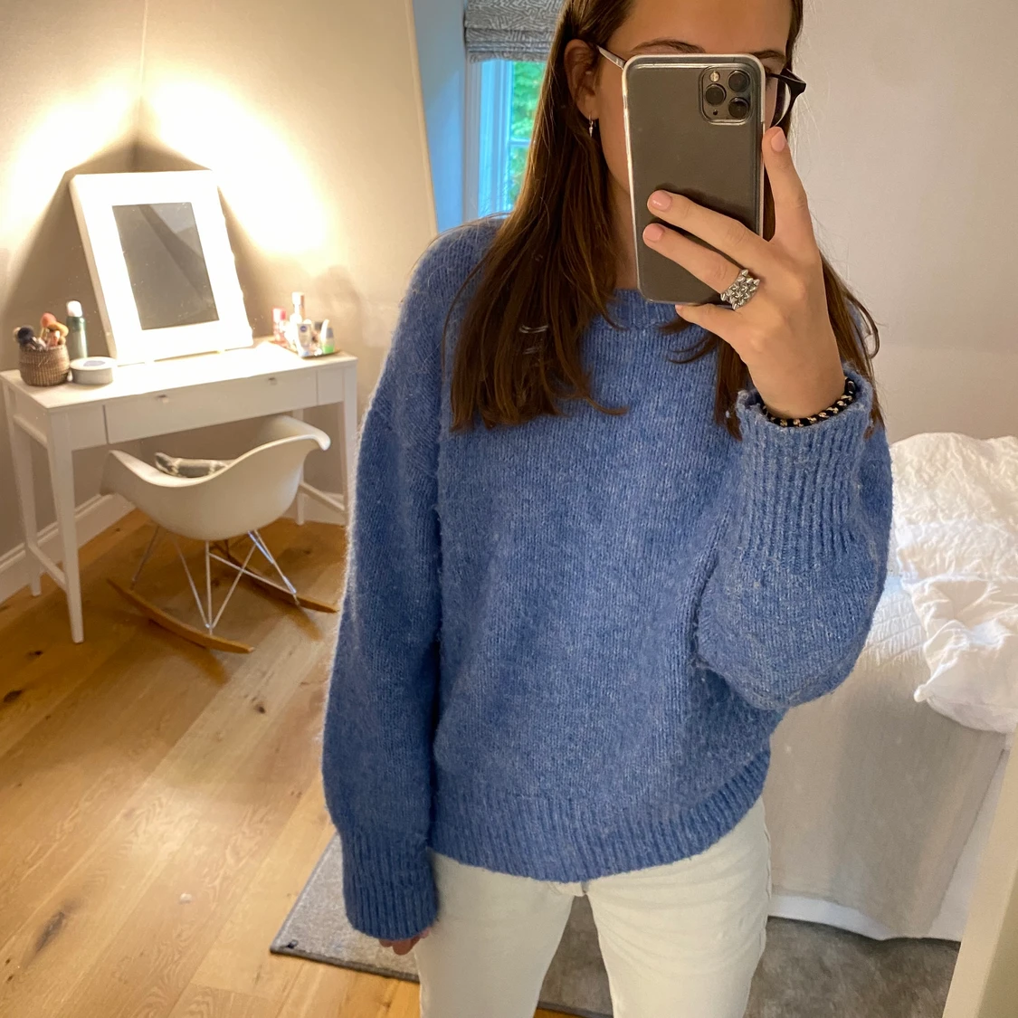 stickad tröja från zara