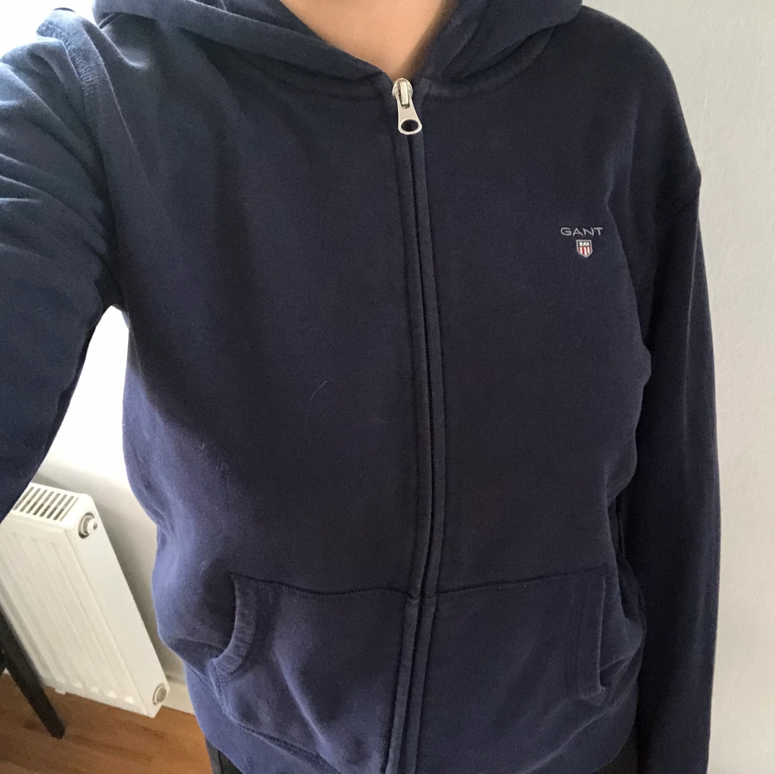 Marinblå gant hoodie - 91