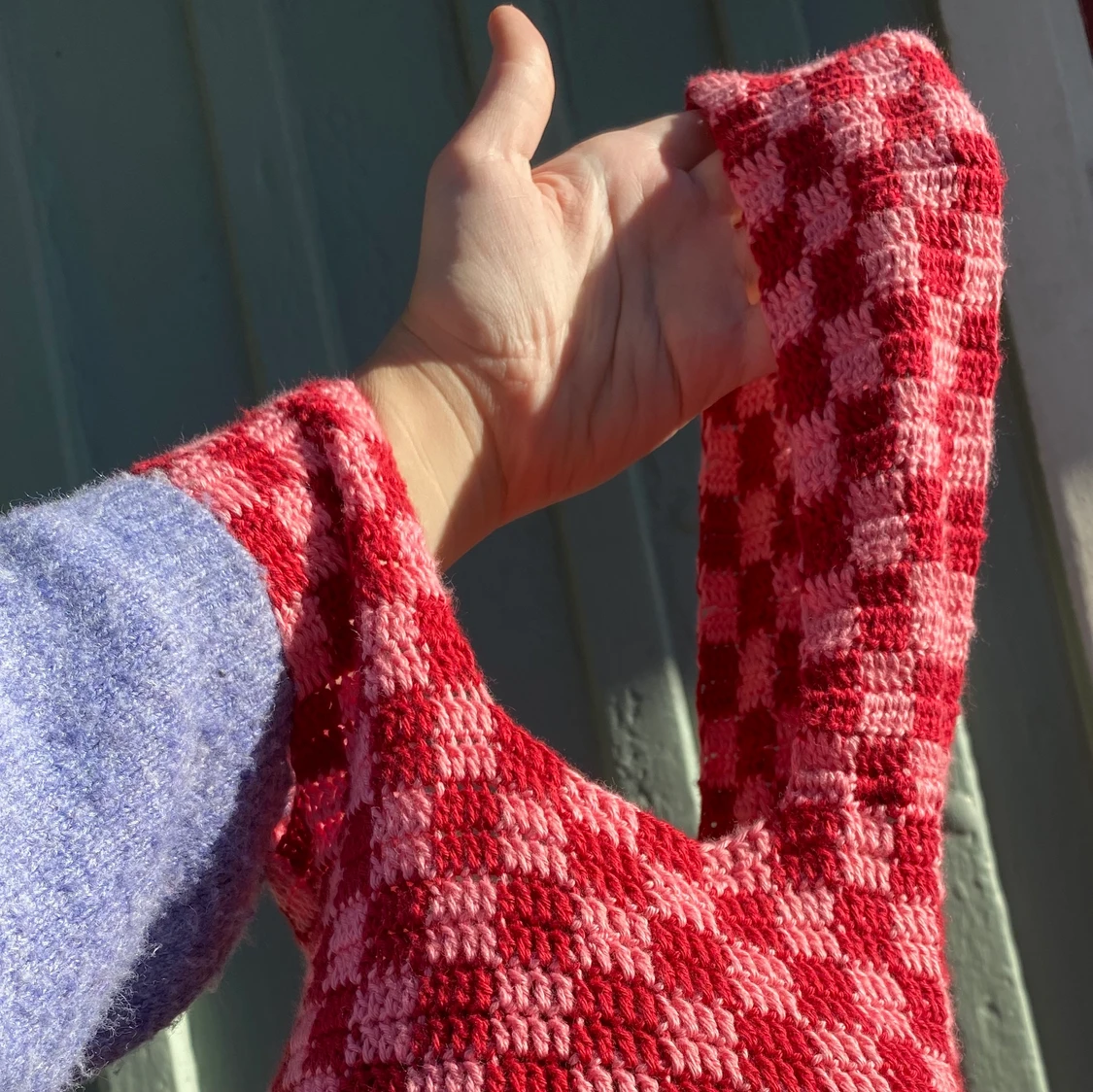 Virkad väska med japansk knut - 91