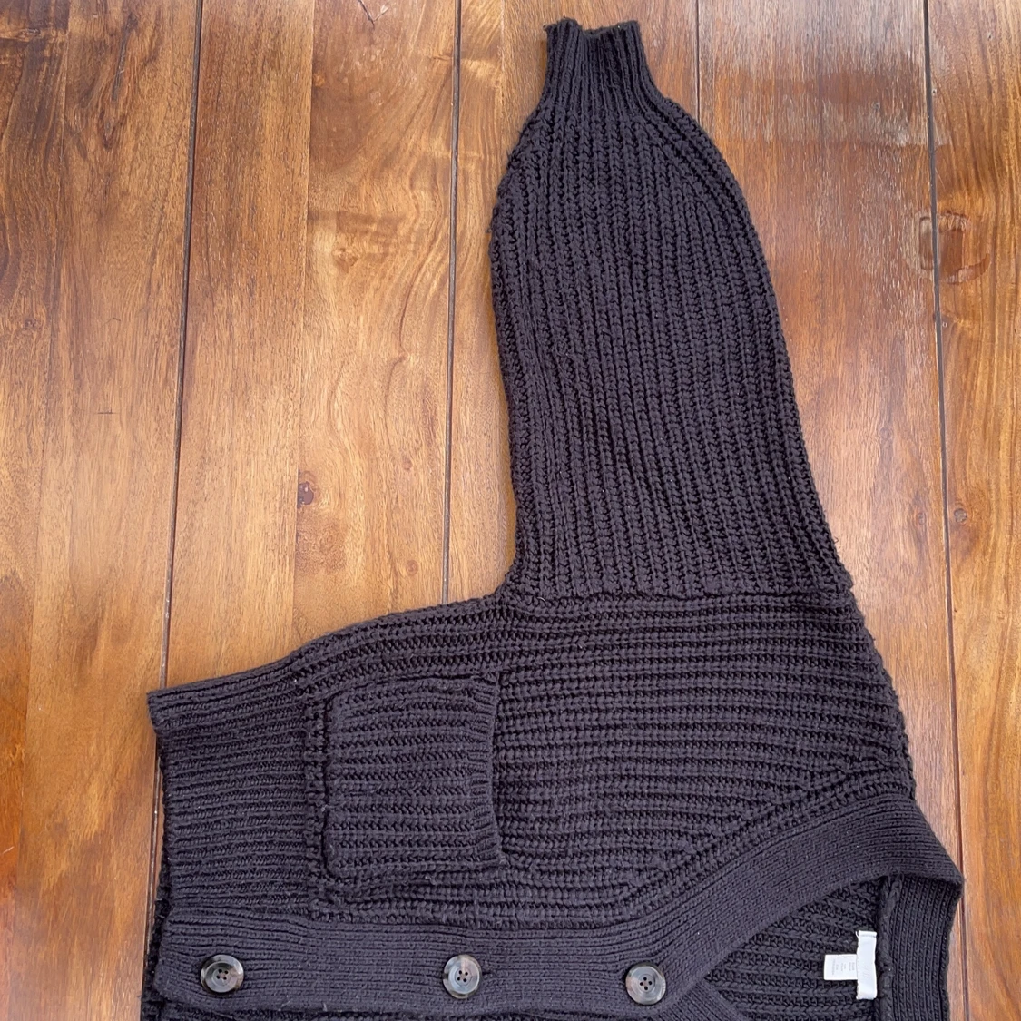 Svart stickad cardigan - 91