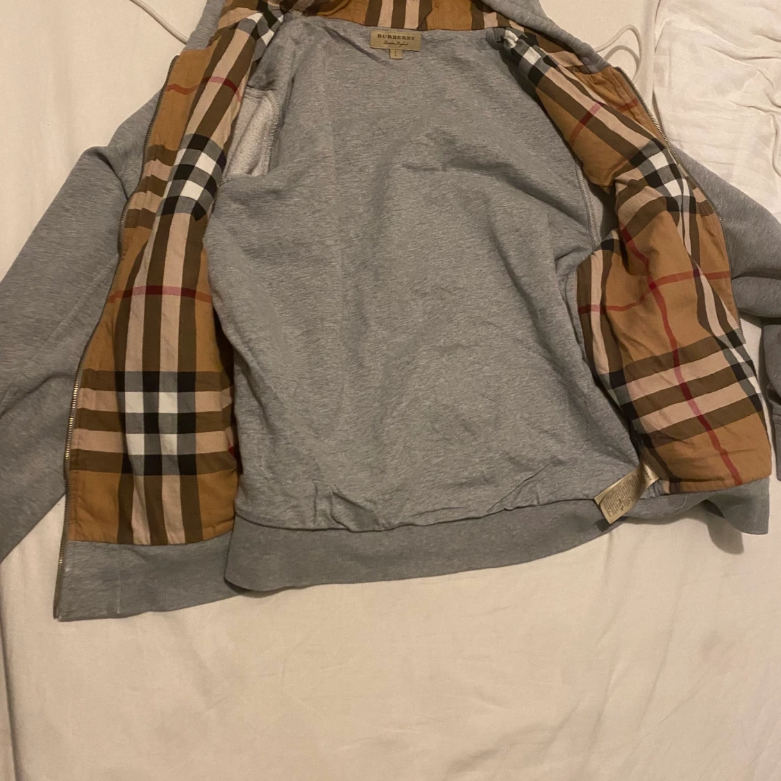 Burberry zip hoodie
