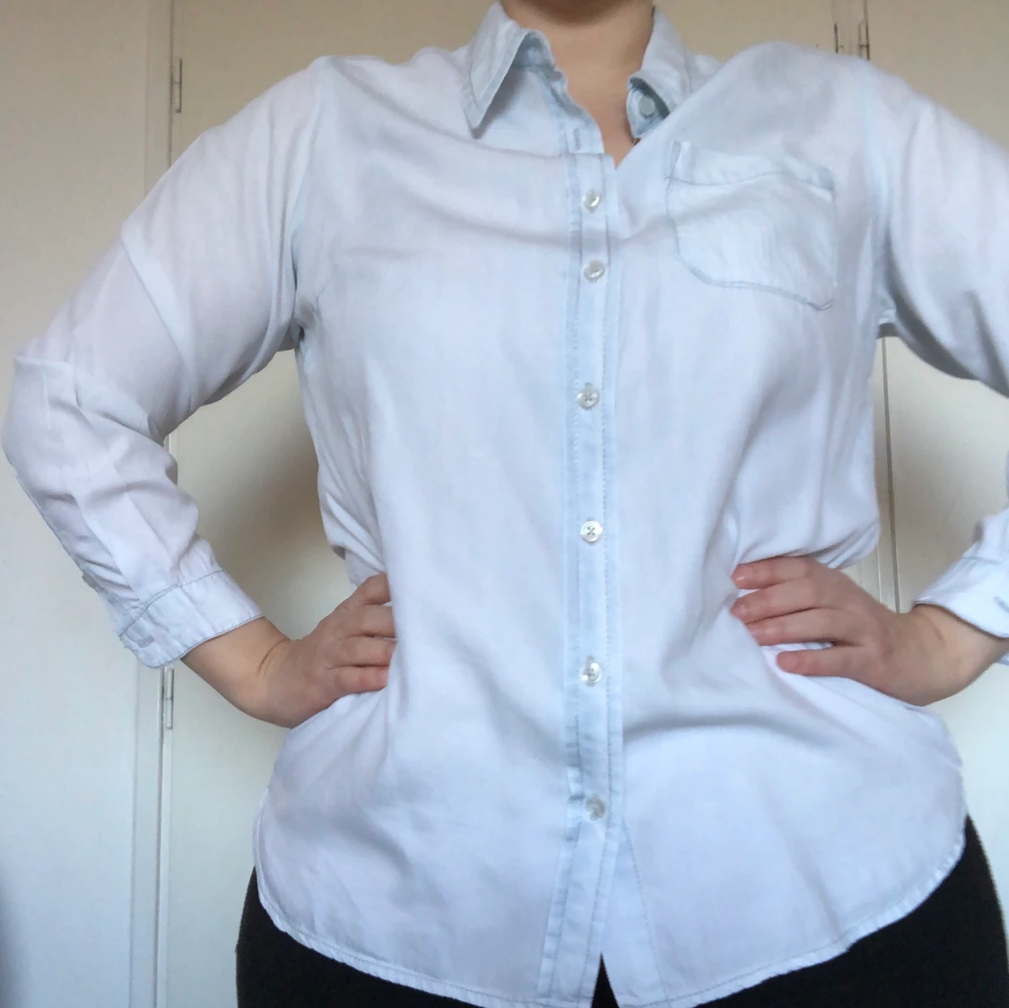 Plus size shirt light blue  - 90