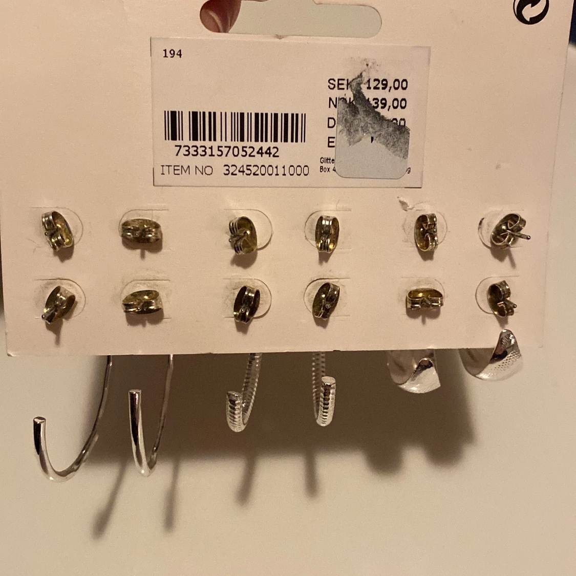 Silver örhängen - 90