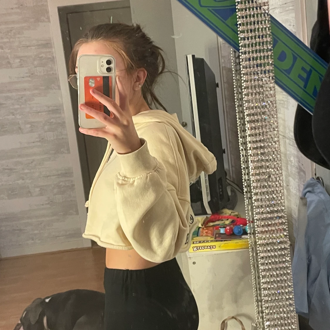 Cropped hoodie från hm stl xs - 90