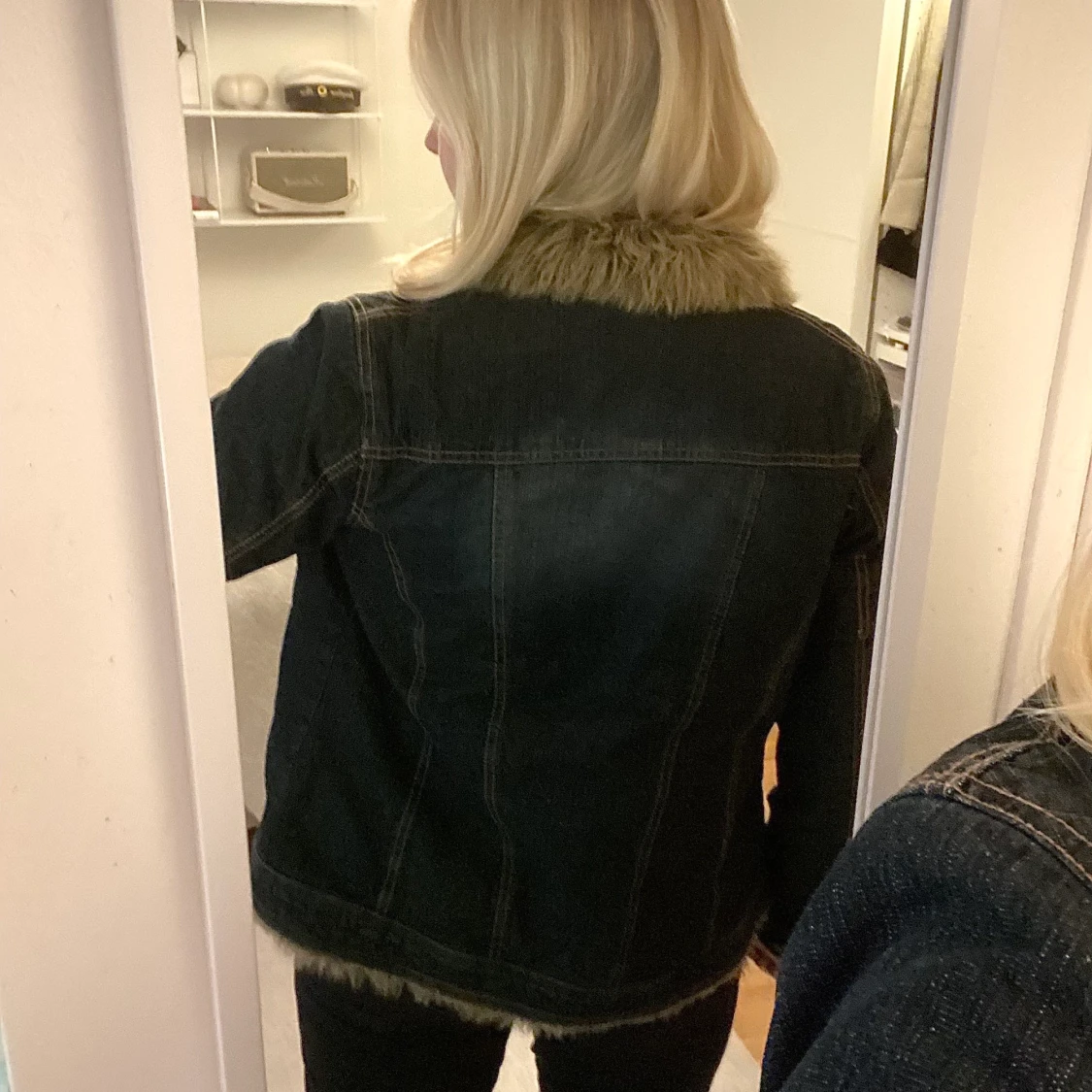Vintage Jeansjacka med Päls - 91