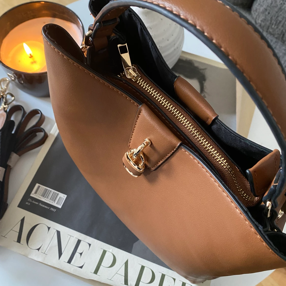 Brun handväska  - 91