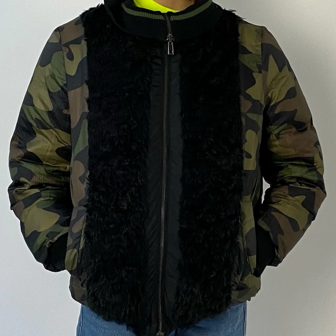 Varm vendbar dunjakke - 91