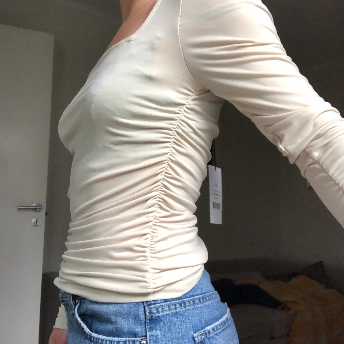 Beige långärmad - 90