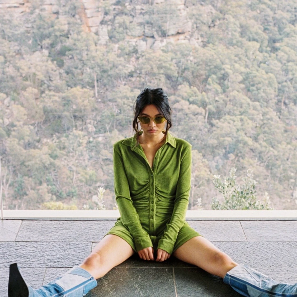 Säljer denna gröna klänning - 90