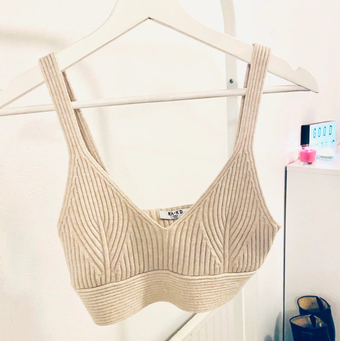 Stickad bralette - 90