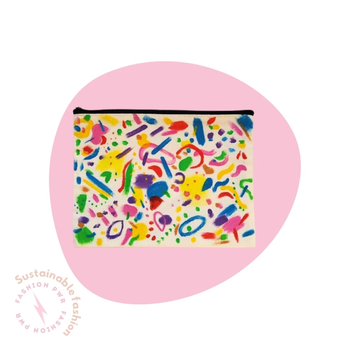 On my mind hand-painted clutch - 91