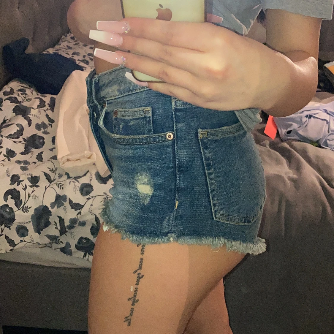 Mörkblåa shorts  - 91