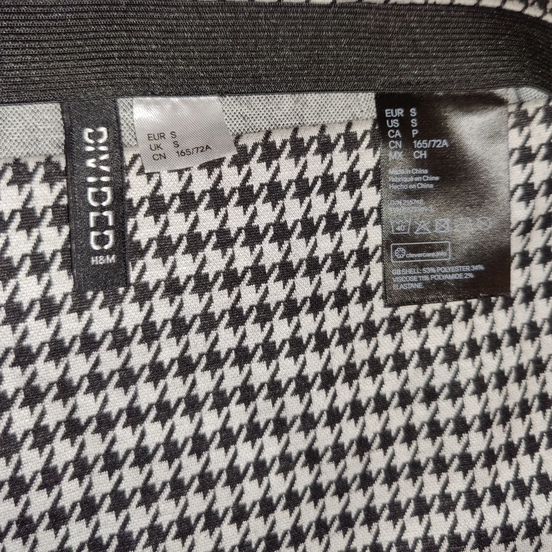 👻 Superfin mjuk svartvit kjol med slits💗 👻 - 91