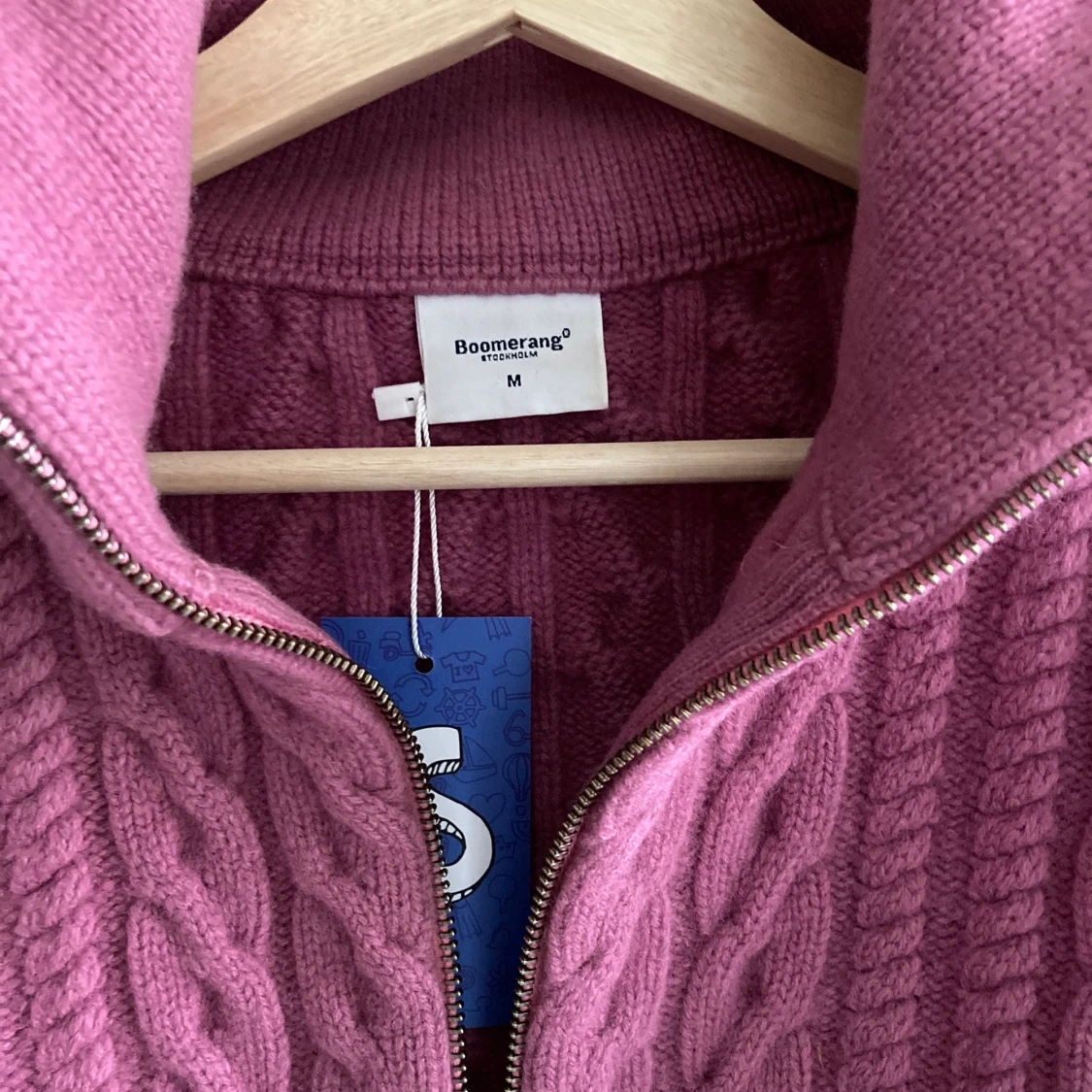 Boomerang stickad kofta storlek m - 90
