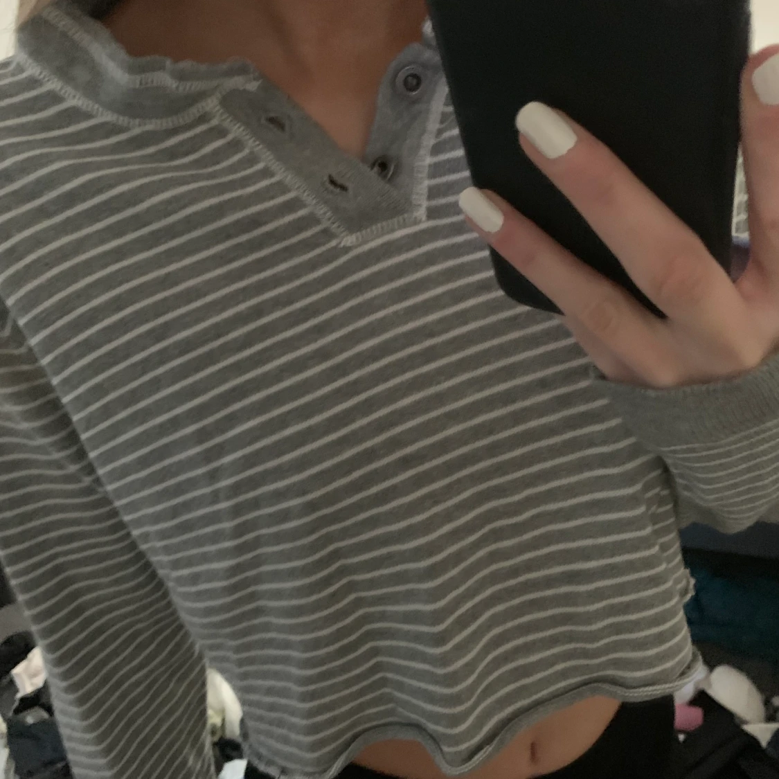 Grå sweatshirt  - 90